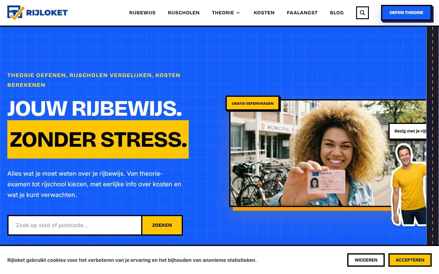 Rijloket.nl - desktop versie