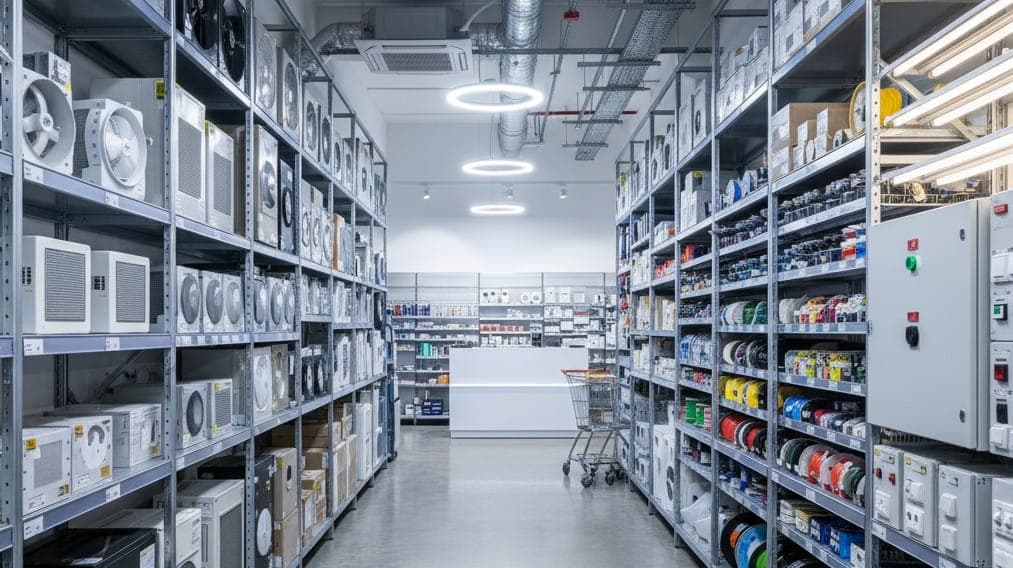 Technische webshop in ventilatie en elektra