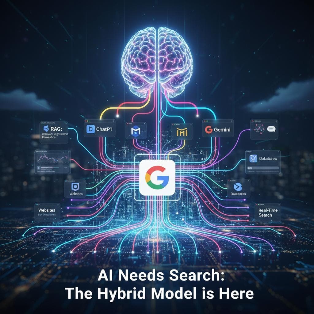 Hybride model AI + search